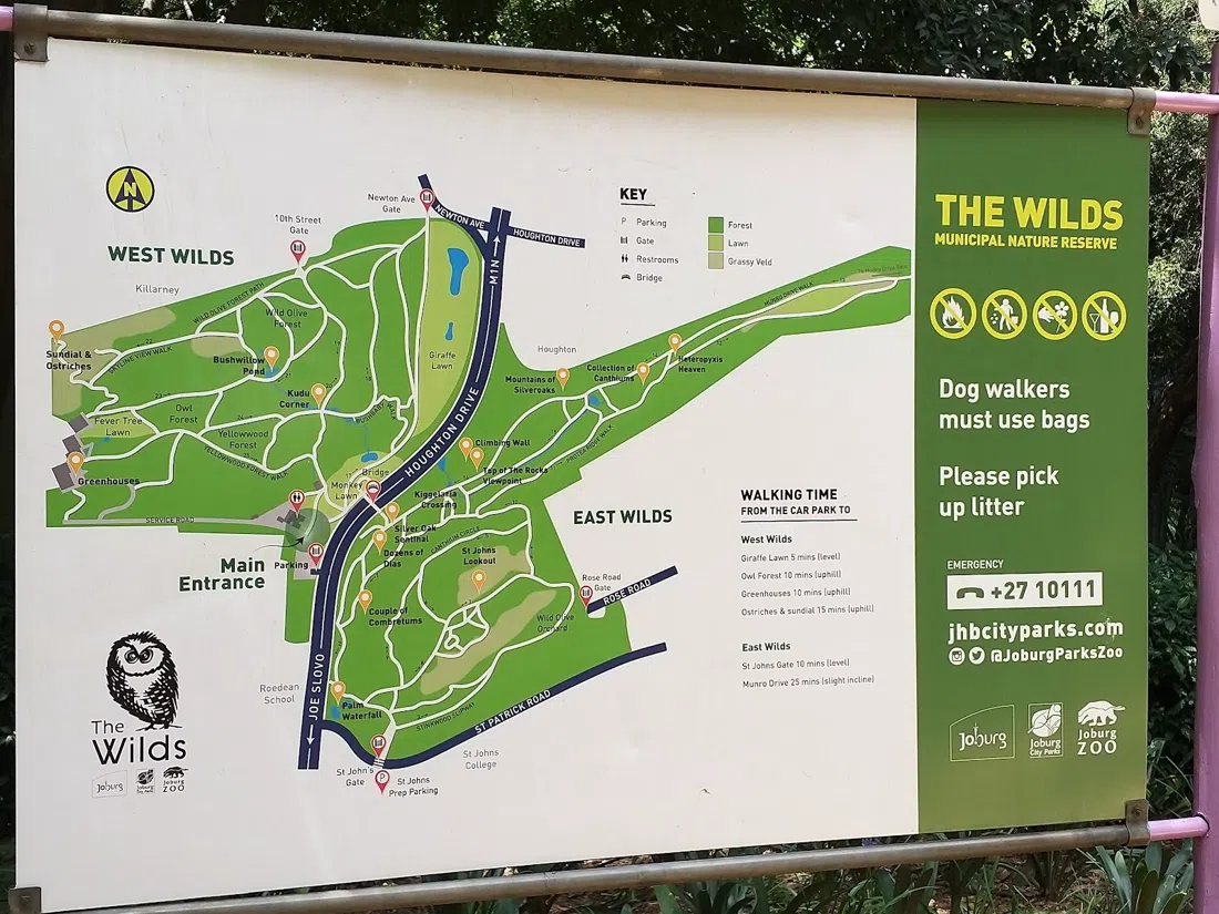 The Wilds Nature Reserve, Johannesburg